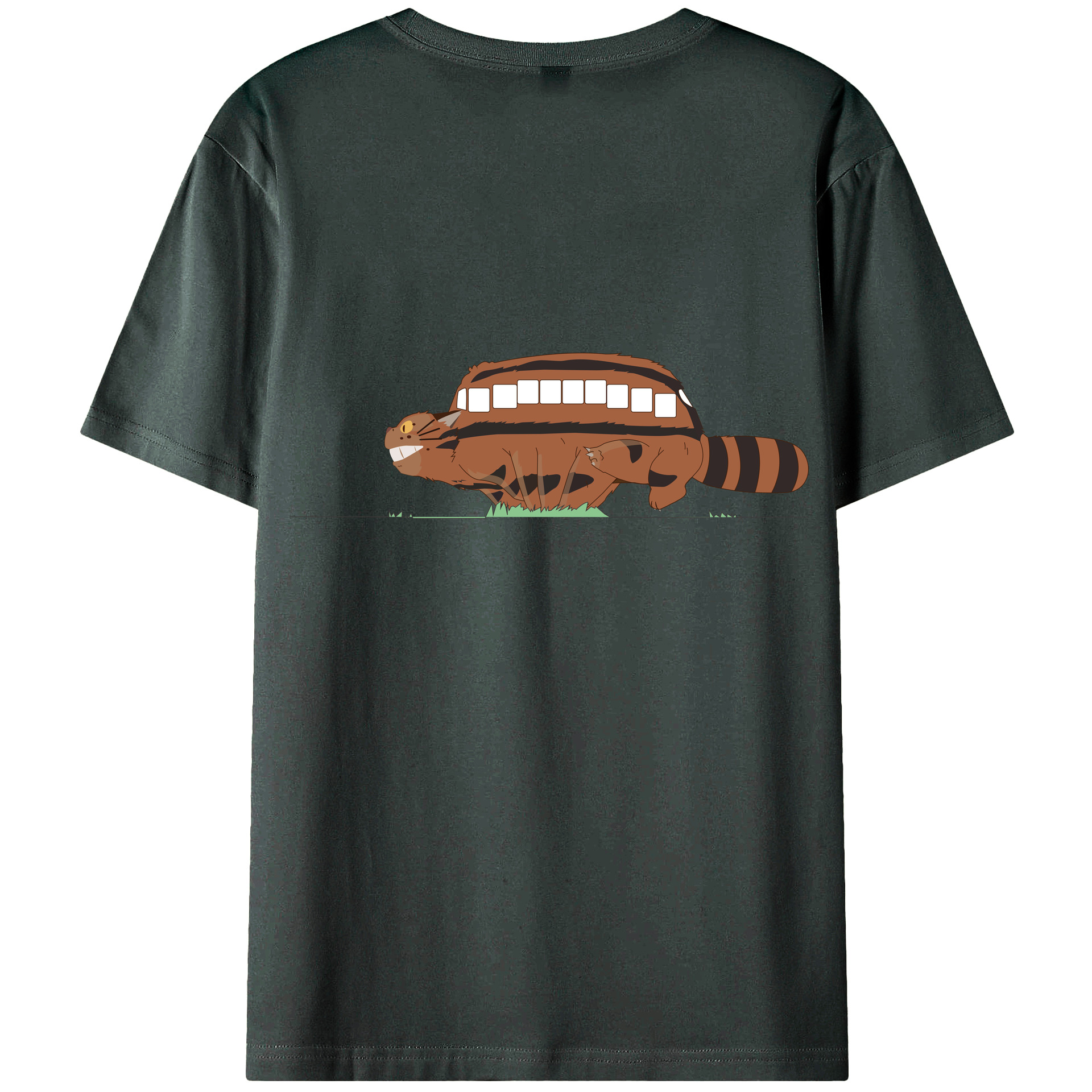 （画像用） となりのトトロ 草壁メイ 草壁サツキ My Neighbor Totoro Satsuki Kusakabe Mei Kusakabe 綿100％ メンズ半袖Tシャツ（バックプリント） 通気性